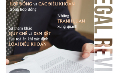 Tạp chí pháp luật IIRR | IIRR Legal Review | No.13 – Các loại điều khoản trong hợp đồng