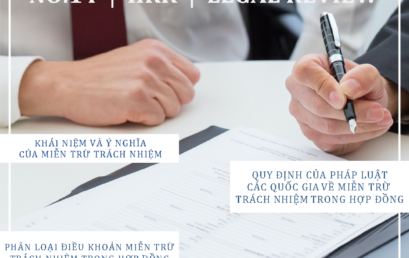 Tạp chí pháp luật IIRR | IIRR Legal Review | No.14 – Điều khoản miễn trừ trách nhiệm trong hợp đồng